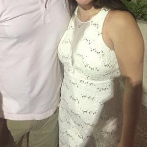 White dress with sewn in cups